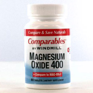 Magnesium Oxide 400 mg, 60 Tablets, Windmill Health Products