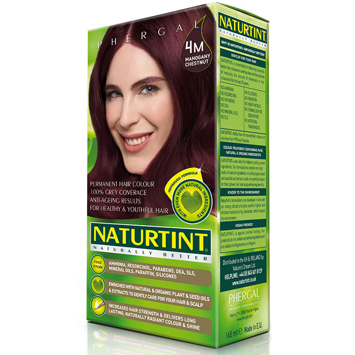 Permanent Hair Color, Mahogany Chestnut (4M), 5.6 oz, Naturtint