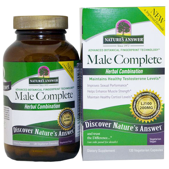 Male Complete, Herbal Combination, 120 Vegetarian Capsules, Natures Answer