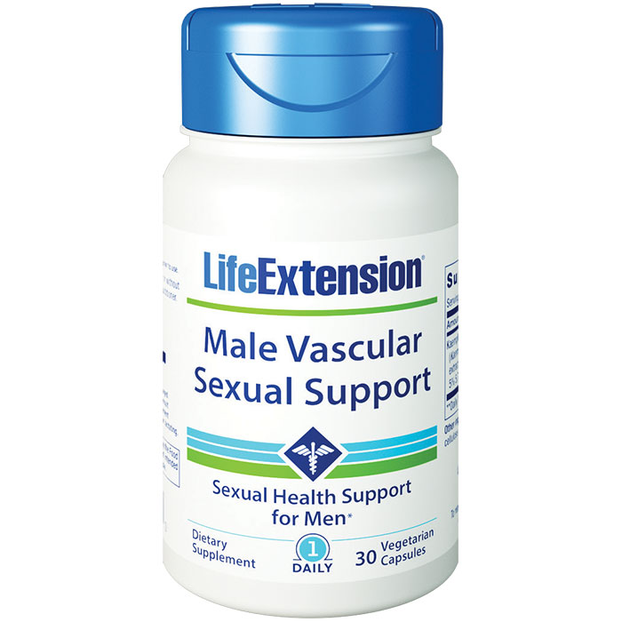 Male Vascular Sexual Support, 30 Vegetarian Capsules, Life Extension