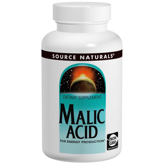 Malic Acid 833 mg, 60 Tablets, Source Naturals