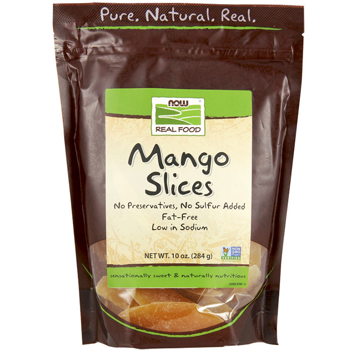 Mango Slices, Healthy Snack, 10 oz, NOW Foods