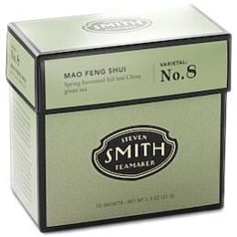 Mao Feng Shui Full Leaf Green Tea, Varietal No. 8, 15 Tea Bags, Steven Smith Teamaker