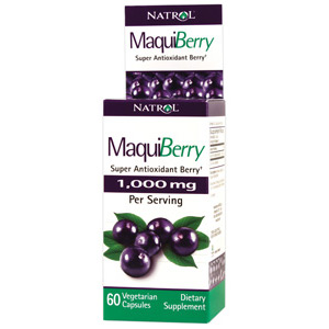 Natrol Maqui Berry 1000 mg, 60 Vegetarian Capsules, Natrol