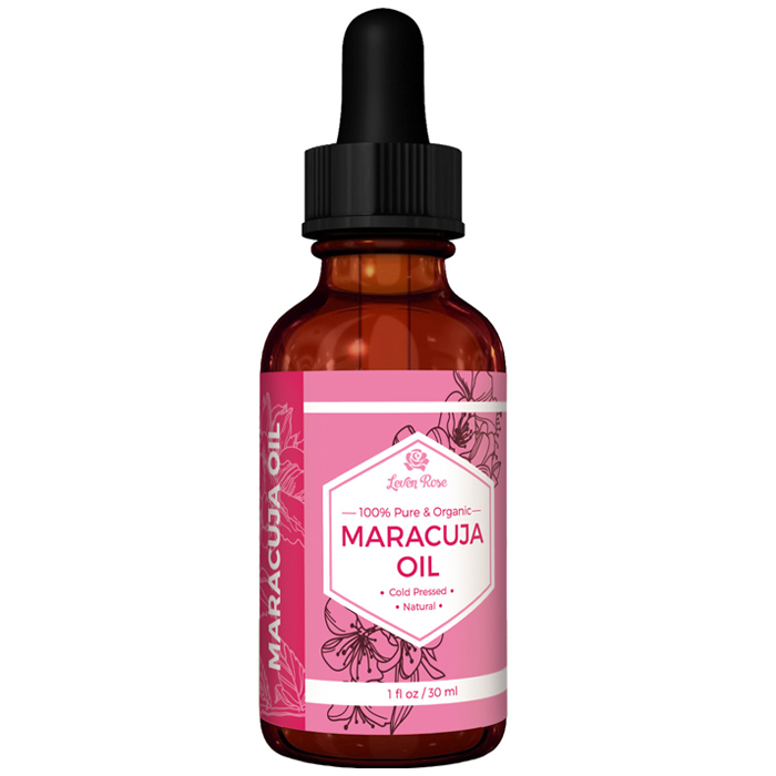 Maracuja Passion Fruit Seed Oil, Pure & Organic, 1 oz, Leven Rose