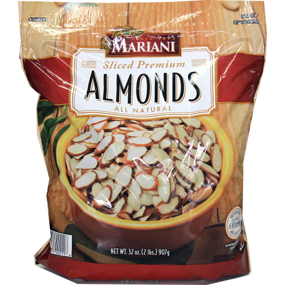 Mariani Sliced Premium Almonds, Great for Baking, 2 lb