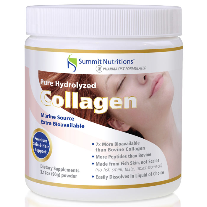 Marine Hydrolyzed Collagen, 90 g, Summit Nutritions