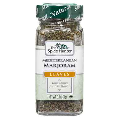 Marjoram, Mediterranean, Leaves, 0.3 oz x 6 Bottles, Spice Hunter