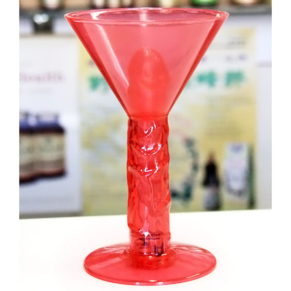 Martini Weenie Light-Up Party Glass - Red, Hott Products