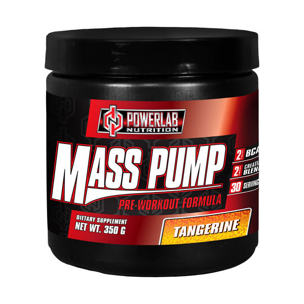 Mass Pump, Pre-Workout Formula, 350 g, Powerlab Nutrition