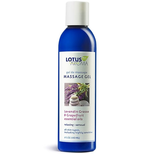 Lotus Aroma Massage Gel, Lavandin Grosso & Grapefruit Essential Oils, 6 oz, Lotus Aroma