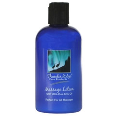 Massage Lotion, With Pure Emu Oil, 8 oz, Thunder Ridge Emu Products
