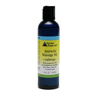 Ayurvedic Massage Oil, Calming, 4 oz, Natures Formulary