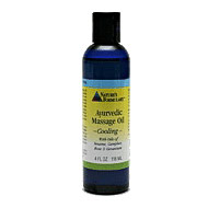 Ayurvedic Massage Oil, Cooling, 4 oz, Natures Formulary