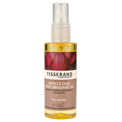 Tisserand Aromatherapy Muscle Ease Body Massage Oil, 3.3 oz, Tisserand Aromatherapy
