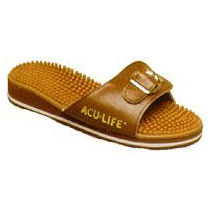 Acu-Life Massage Sandals Massage Sandals, Brown with Buckle, M10/W11, 1 Pair, Acu-Life Massage Sandals