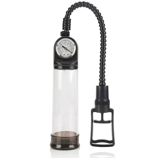 Master Gauge Penis Pump, Advanced Pump with Pressure Gauge, California Exotic Novelties