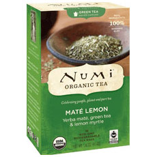 Mate Lemon Green Tea, 18 Tea Bags, Numi Tea
