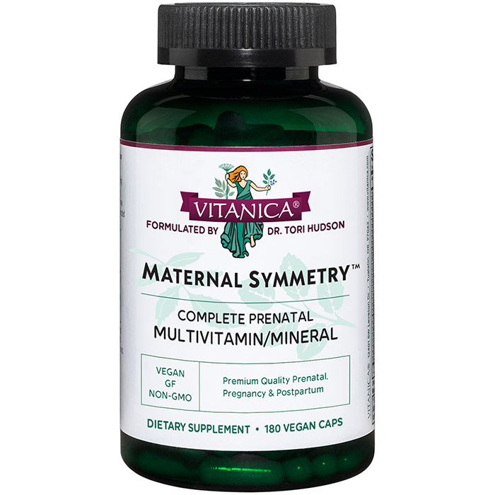 Maternal Symmetry, OB Multivitamin, 180 Vegetarian Capsules, Vitanica