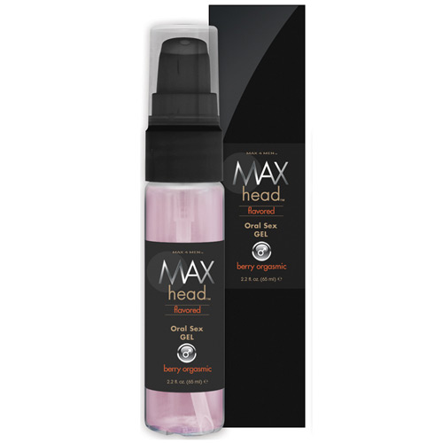 Max 4 Men Max Head Flavored Oral Sex Gel, Berry Orgasmic, Boxed, 2.2 oz, Classic Erotica