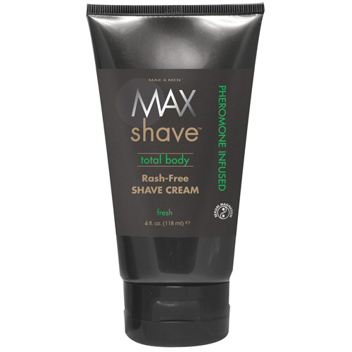 Classic Erotica Max 4 Men Max Shave Total Body Rash-Free Shave Cream, Fresh, 4 oz, Classic Erotica