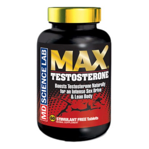 Max Testosterone, 60 Tablets, MD Science Lab
