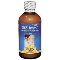 Country Life Maxi Baby-C Liquid Natural Cherry Flavor 4 oz, Country Life