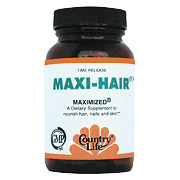 Maxi Hair Maximized, Time Release, 60 Tablets, Country Life
