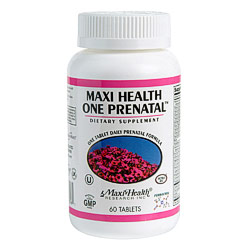 Maxi-Health Research (MaxiHealth) Maxi Health One Prenatal, 60 Tablets, Maxi-Health Research (MaxiHealth)