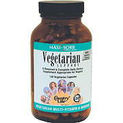 Maxi-Sorb Vegetarian Support Multi-Vitamins 120 Vegicaps, Country Life