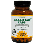 Maxi-Zyme Extra Strength 60 Vegicaps, Country Life