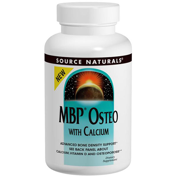 MBP Osteo with Calcium, Value Size, 180 Tablets, Source Naturals