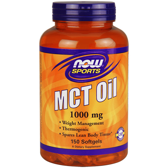 MCT Oil 1000 mg, 150 Softgels, NOW Foods