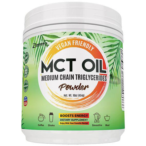 MCT Oil Powder, 16 oz, Zammex Nutrition