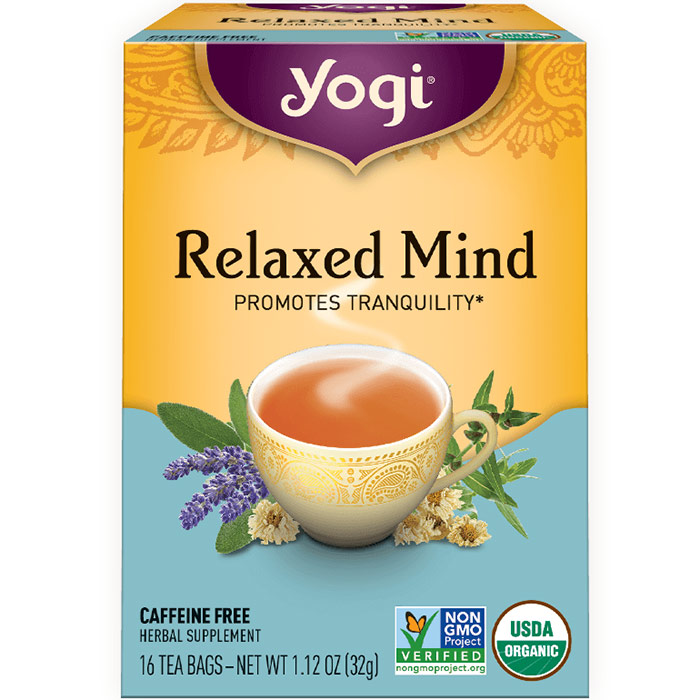 Relaxed Mind Tea, 16 Tea Bags, Yogi Tea