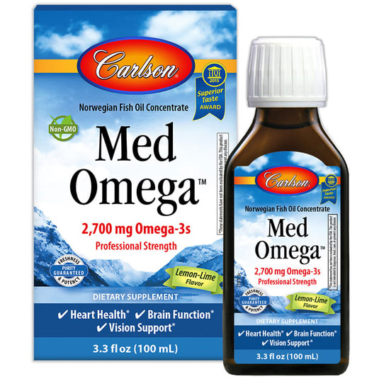 Carlson Laboratories MedOmega Fish Oil 2800 Liquid, 100 ml, Carlson Labs