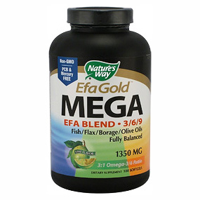 Mega 3/6/9 Omega, 90 Softgels, Natures Way