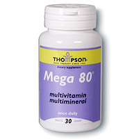 Thompson Nutritional Mega-80 Multivitamins 30 tabs, Thompson Nutritional Products