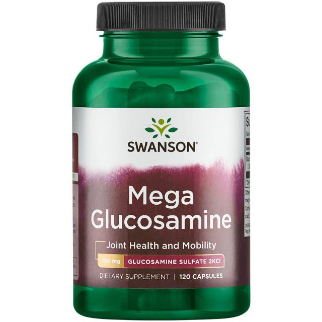 Mega Glucosamine, Joint Health & Mobility, 120 Capsules, Swanson Health Products