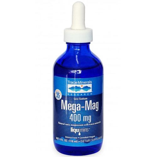 Mega-Mag Magnesium Liquid, 4 oz, Trace Minerals Research