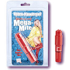 Waterproof Mega-Mite Personal Massager - Red, California Exotic Novelties