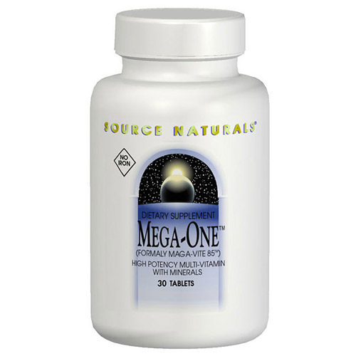 Mega-One Multiple No Iron 60 tabs from Source Naturals