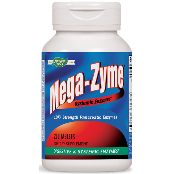 Mega-Zyme, Systemic Enzymes, Value Size, 200 Tablets, Enzymatic Therapy
