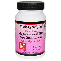 MegaNatural-BP, Grape Seed Extract 150 mg, 60 Capsules, Healthy Origins