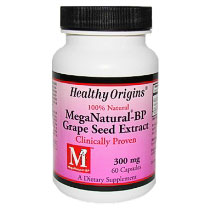 MegaNatural-BP, Grape Seed Extract 300 mg, 60 Capsules, Healthy Origins