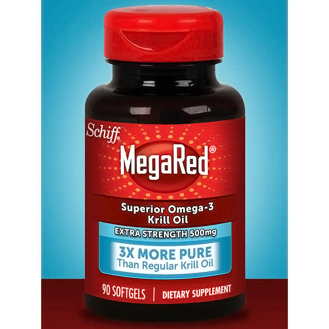 Schiff MegaRed Omega-3 Krill Oil 300 mg (Mega Red), 90 Softgels, Schiff