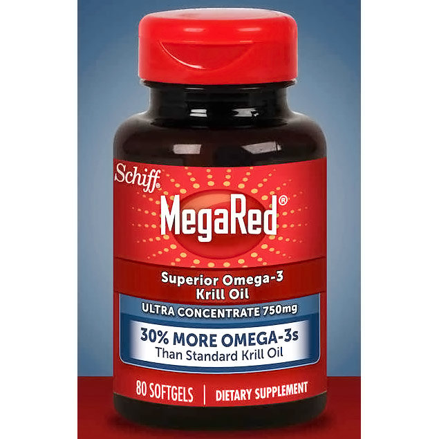 MegaRed Omega-3 Krill Oil, Ultra Concentrate 750 mg, 80 Softgels, Schiff