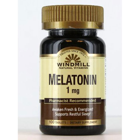 Melatonin 1 mg, 100 Tablets, Windmill Health Products