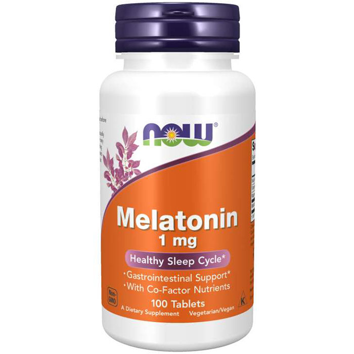 Melatonin 1 mg Two Stage Release, 100 Tablets, NOW Foods