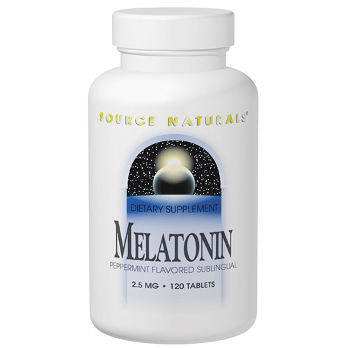 Melatonin 1mg Sublingual Peppermint 300 tabs from Source Naturals